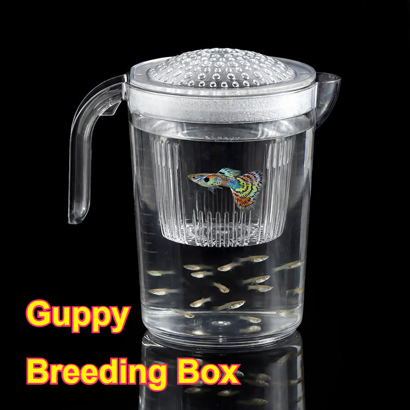 Aquarium Fish Delivery - Viskweekbakje voor kleine guppy's, voedingsbenodigdheden, ademende