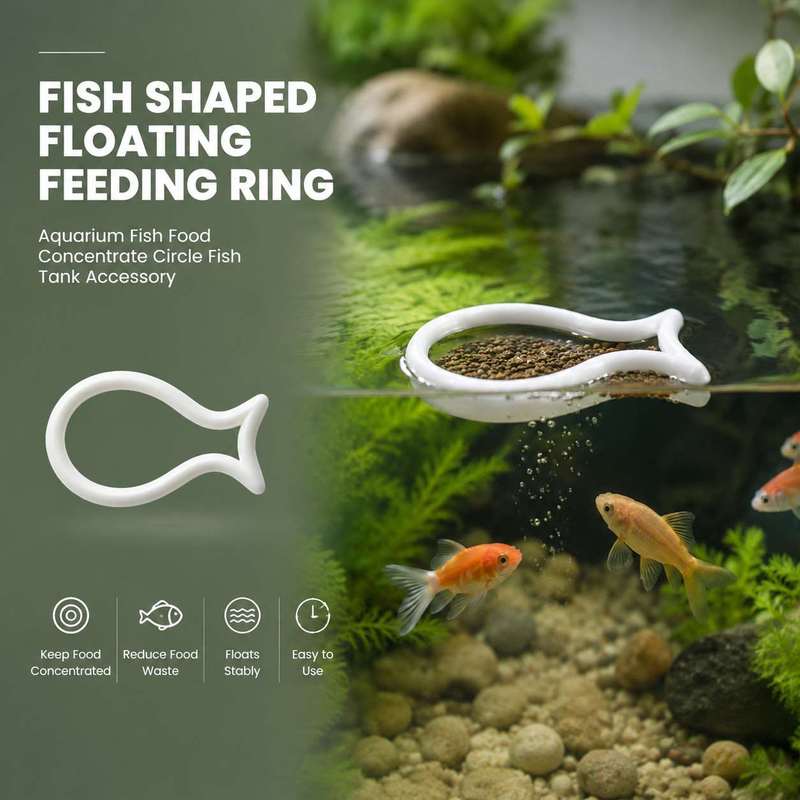 Aquarium Fish Medicine - Visvormige drijvende voederring aquarium visvoer concentraat