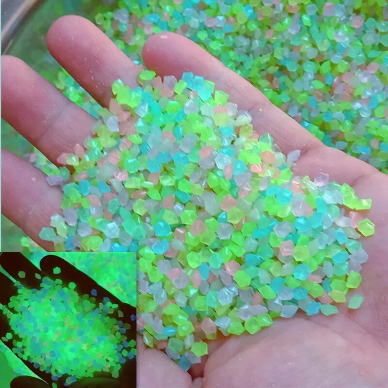 Aquarium Fish House - 1000 Stuks 3-5Mm Lichtgevende Zandgloed In