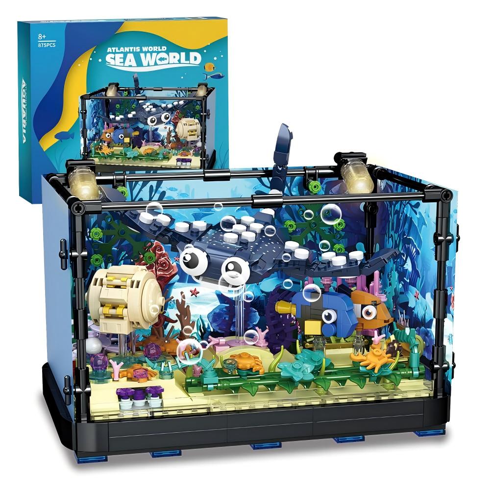 Aquarium Fish Lego - Visaquarium bouwset - Zeeaquarium speelgoed, kerst-,
