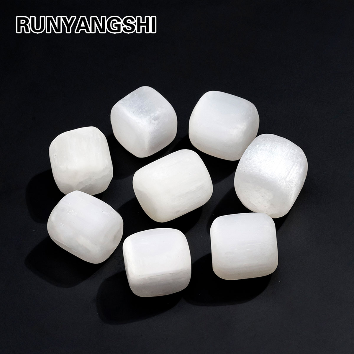 Aquarium Fish Store - 1pc Natuurlijke Seleniet Rolling Stones Bulk