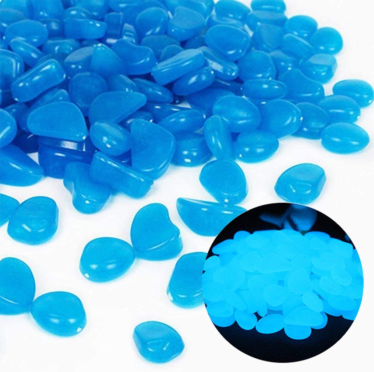 Aquarium Fish House - Aquarium Rotsen Glow Blue Kiezels voor