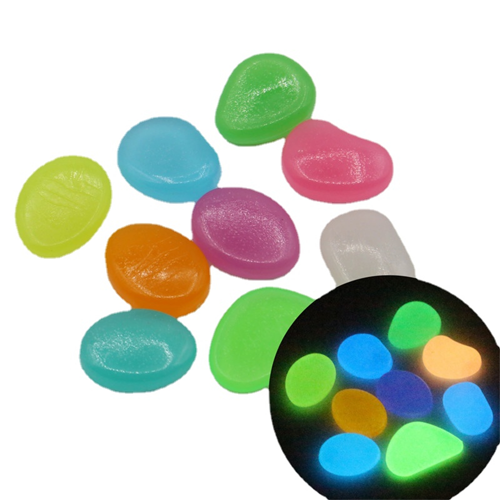 Aquarium Fish House - 50 Stuks Lichtgevende Steen Fluorescerende Grind