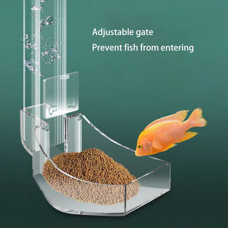 Aquarium Fish Variety - Aquarium Acryl Voerbuis Anti-stuck visontwerp Transparante