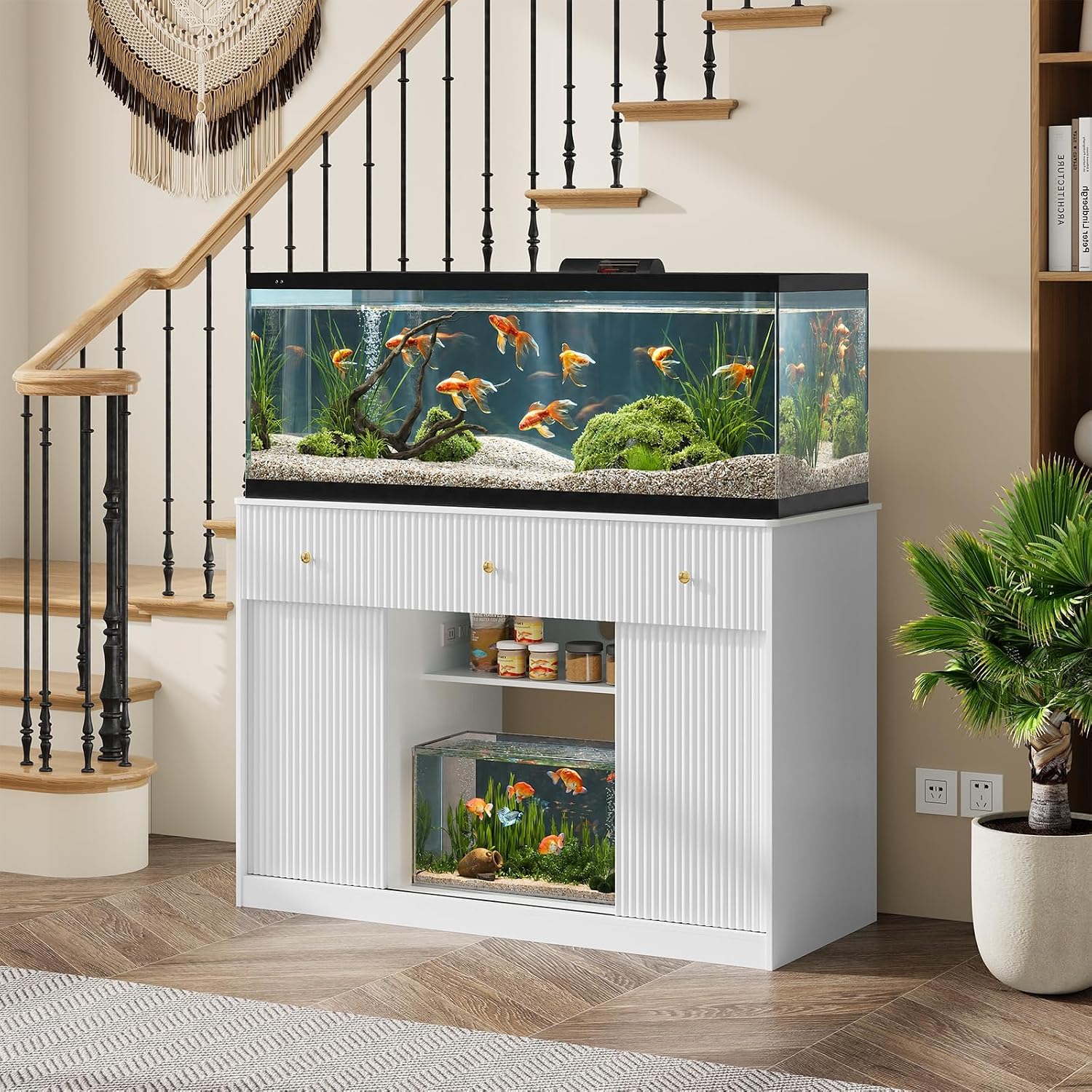 Aquarium Fish Lego - Garvee Aquariumstandaard voor 55–75/90 Gallon Aquarium,