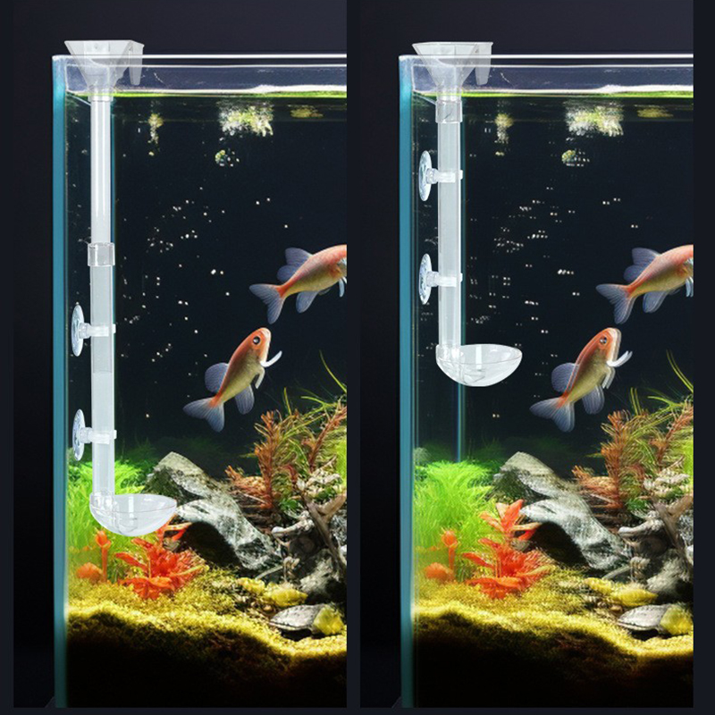 Aquarium Fish Variety - Aquarium Acryl Voedingsbuis Antislip Voedingsapparaat Ontwerp