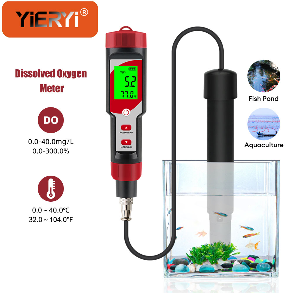 Aquarium Fish Koi - Opgeloste zuurstofmeter voor water ATC, 0-40,00