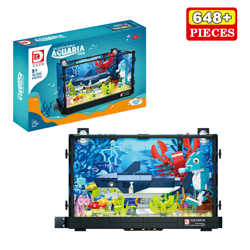 648PCS Shark Ecosystem Tank Bo - Aquarium Fish Lego recensie en prijs