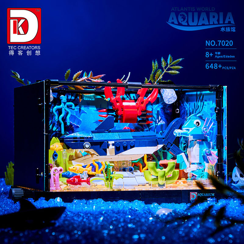 648PCS Shark Ecosystem Tank Bo - Aquarium Fish Lego recensie en prijs
