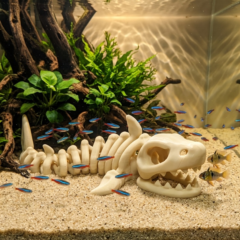 1 stuk 17CM 3D Haaienskelet Aq - Aquarium Fish Shark recensie en prijs