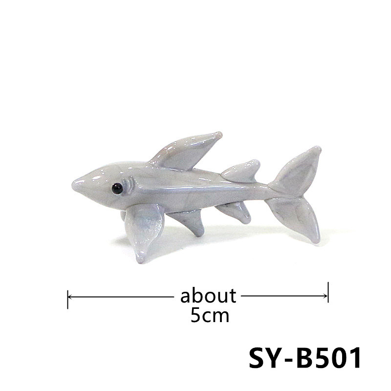 Handgemaakt mini glazen haaien - Aquarium Fish Shark recensie en prijs