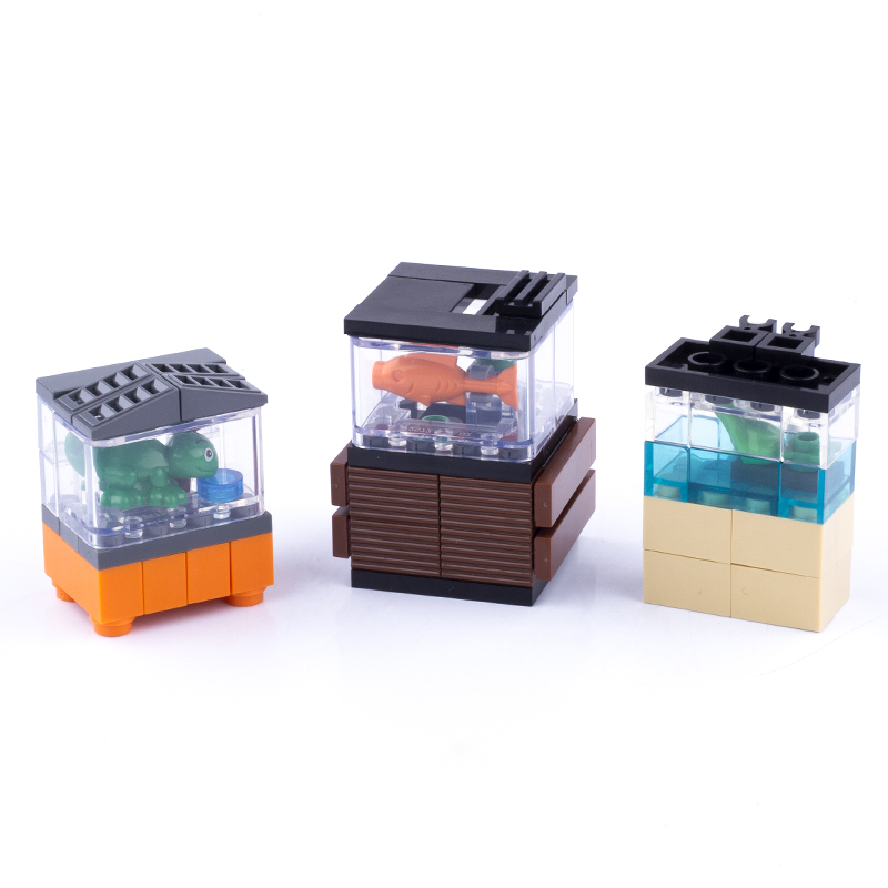 MOC City House Meubels Bouwste - Aquarium Fish Lego recensie en prijs