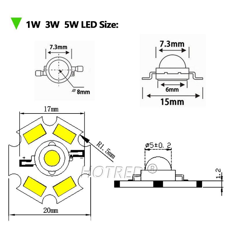 50 stks High Power LED COB Chi - Aquarium Fish Ball recensie en prijs