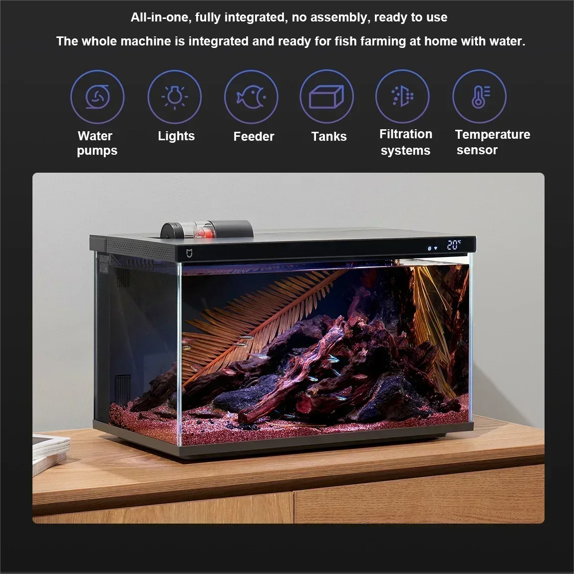 Originele Mijia MYG100 Smart A - Xiaomi Aquarium Fish Tank recensie en prijs