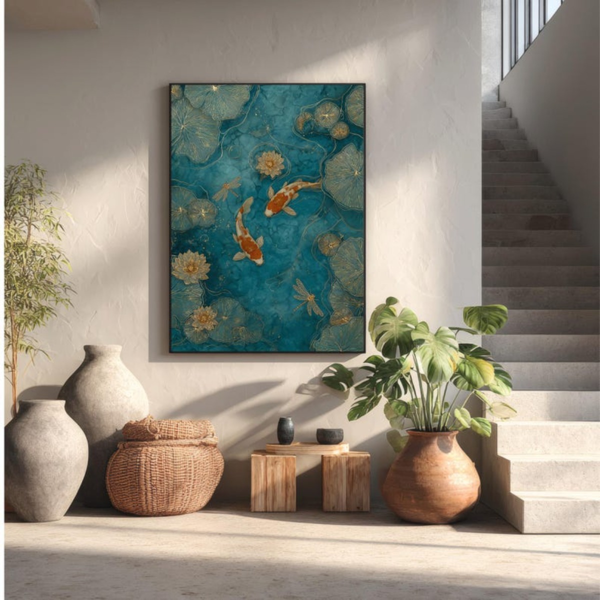Japanse Koi Vis Canvas Print P - Aquarium Fish Koi recensie en prijs