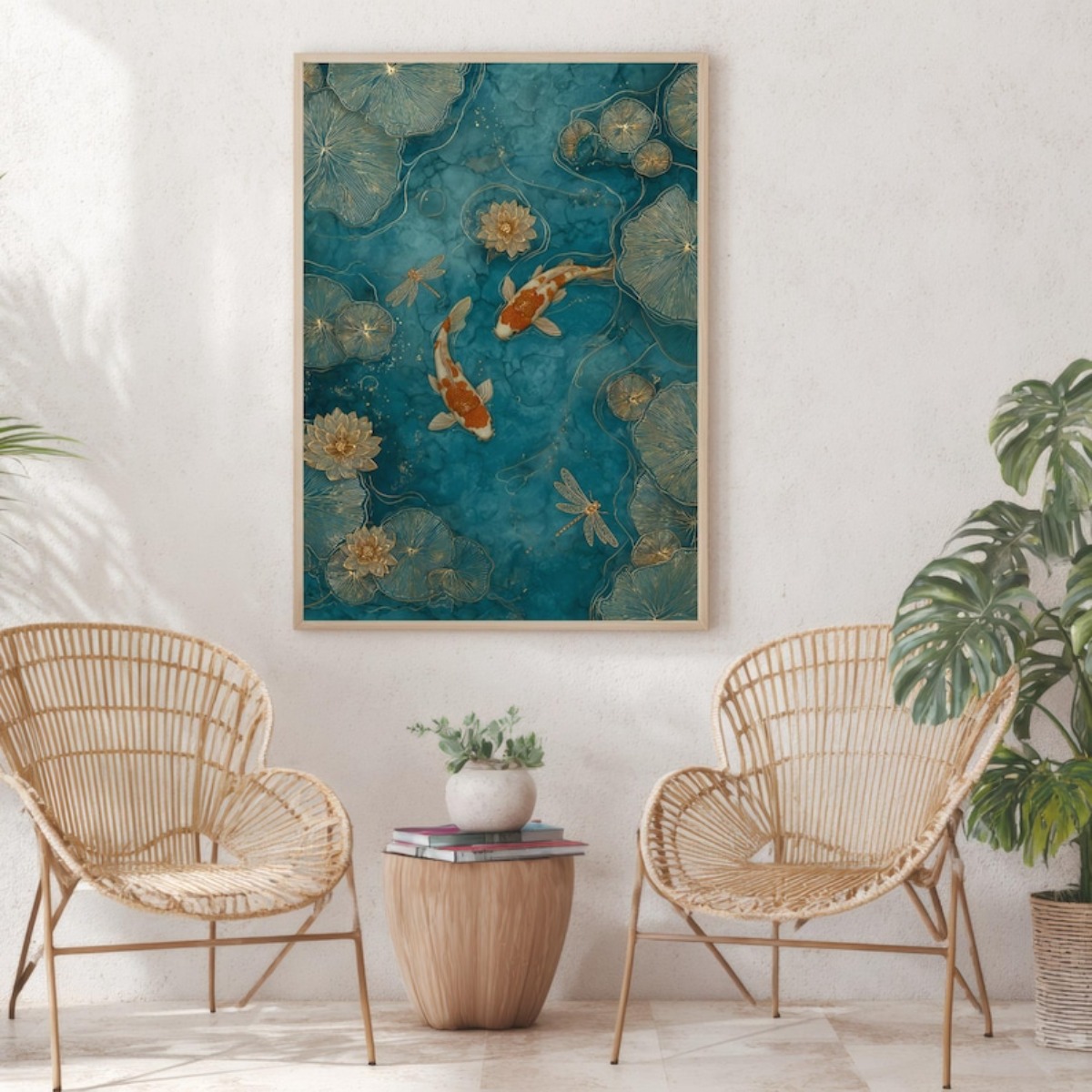 Japanse Koi Vis Canvas Print P - Aquarium Fish Koi recensie en prijs