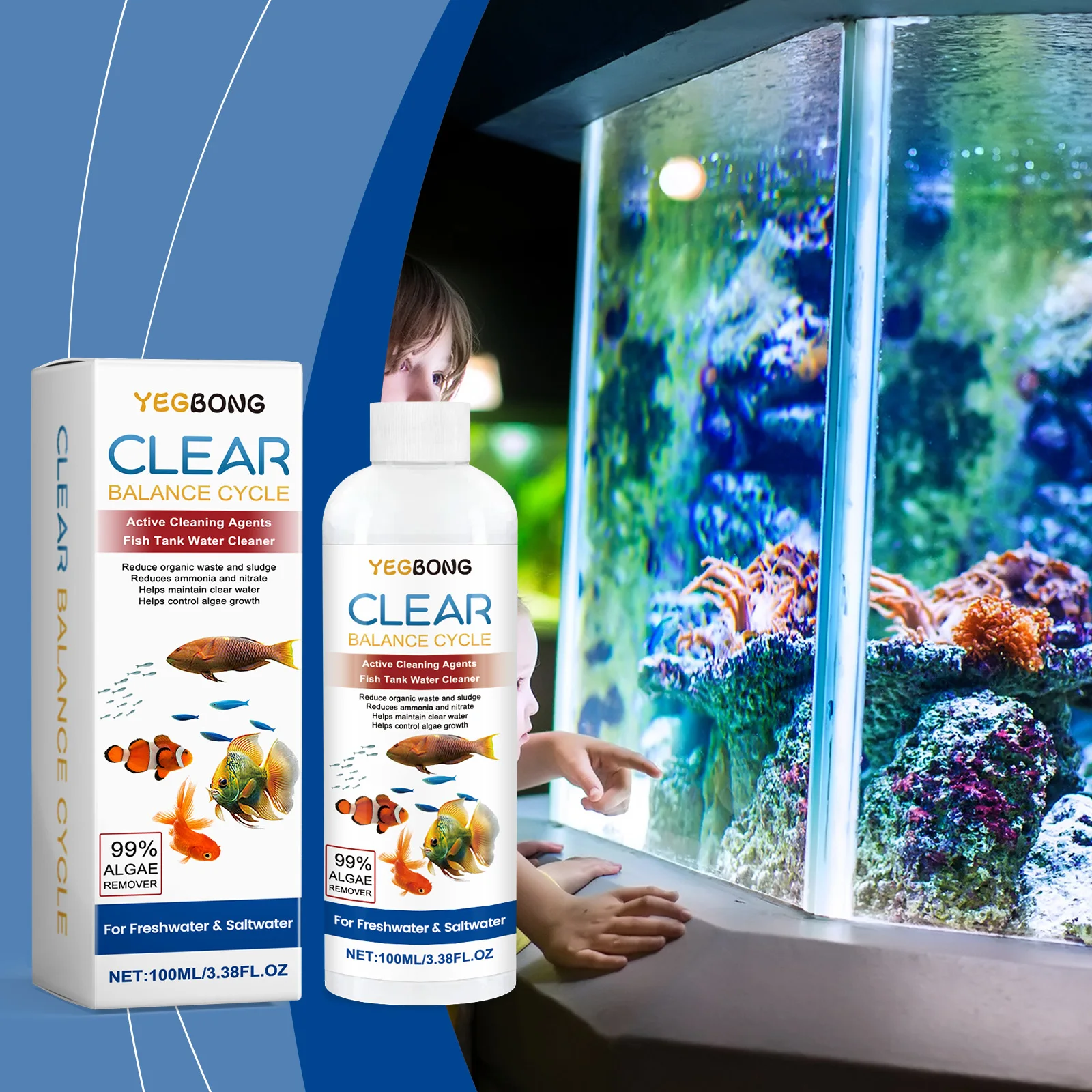 Algenverwijderaar voor aquariu - Aquarium Fish House recensie en prijs