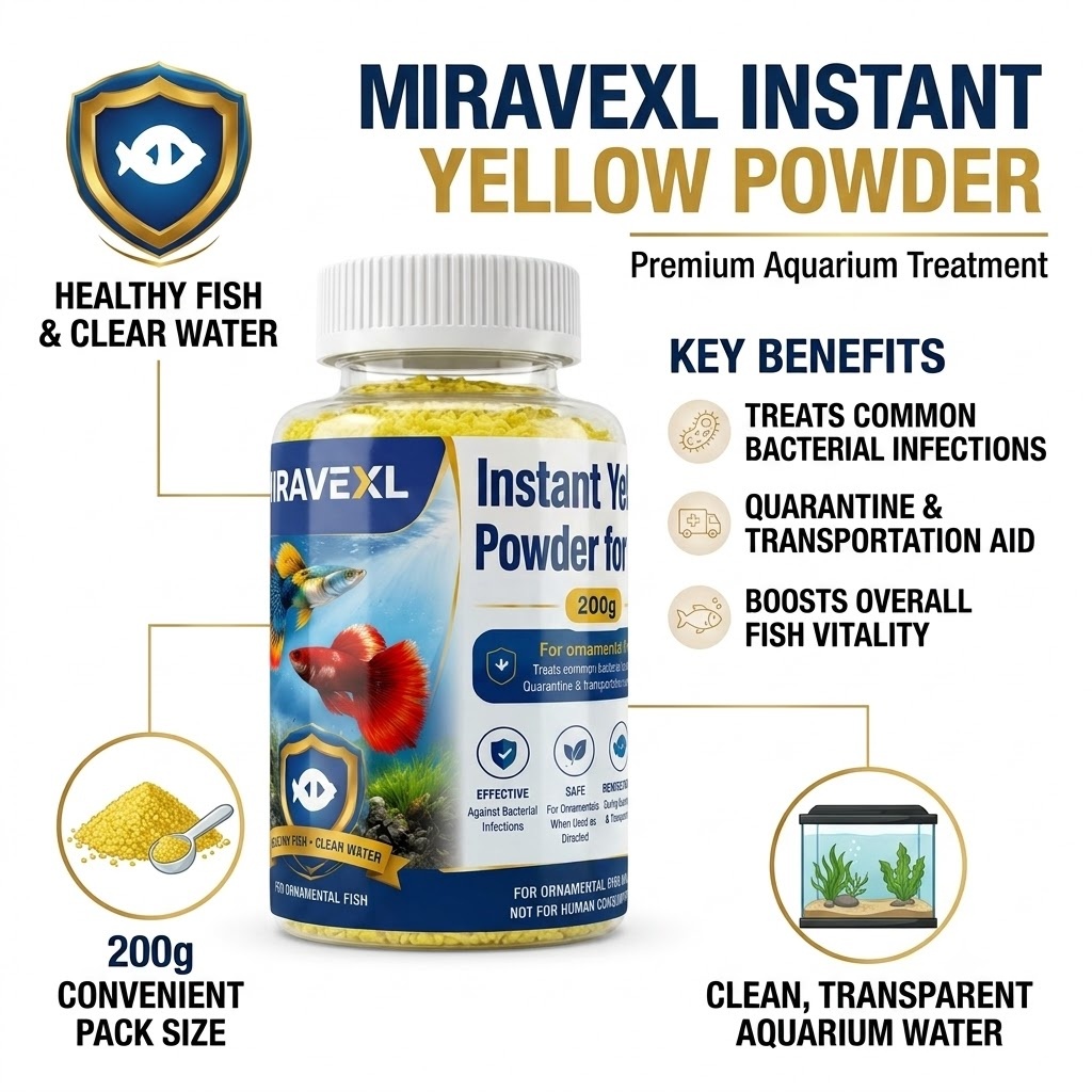 MIRAVEXL Instant Geel Poeder v - Aquarium Fish Medicine recensie en prijs