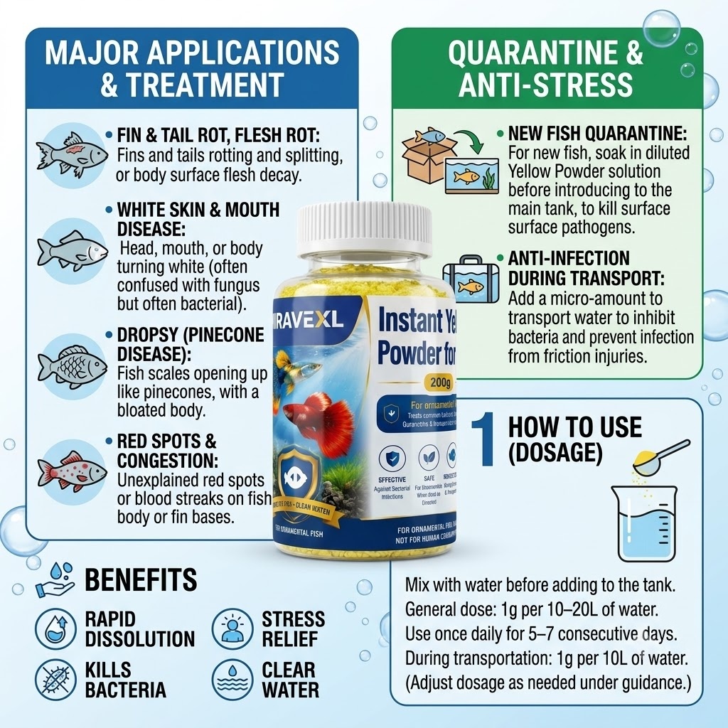 MIRAVEXL Instant Geel Poeder v - Aquarium Fish Medicine recensie en prijs